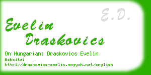 evelin draskovics business card